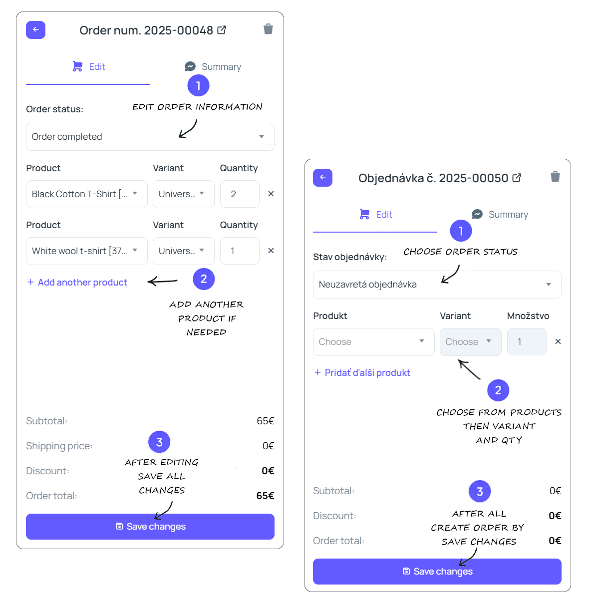 Správa košíka v reálnom čase