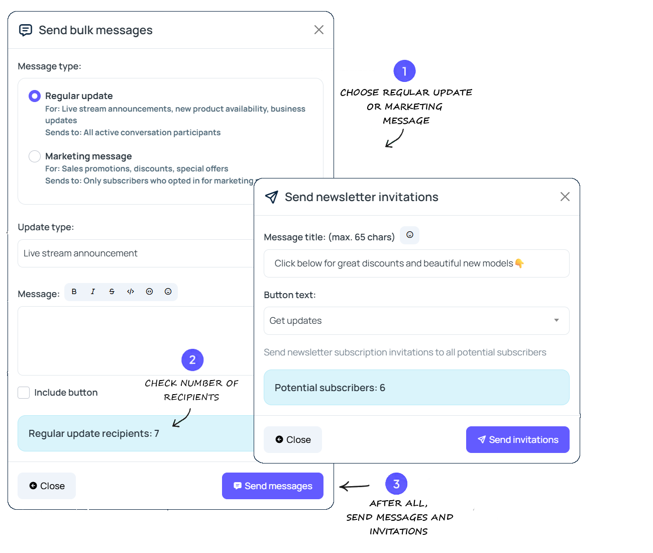 Hromadné správy jedným klikom